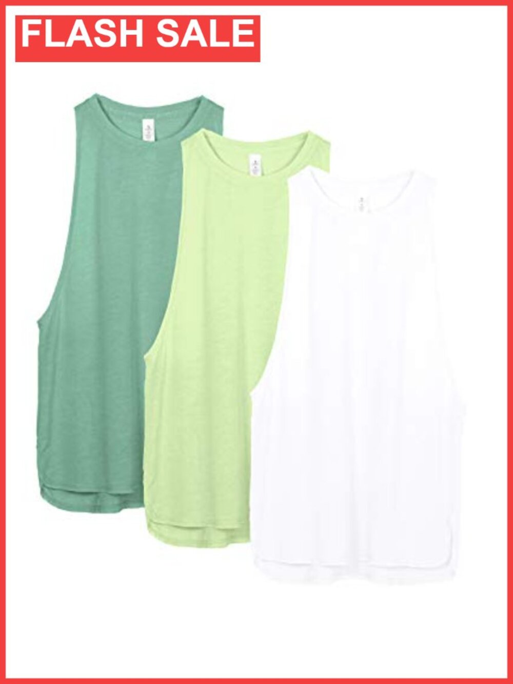 Women's Workout Tank Tops Racerback Running Gym Yoga Athletic Shirt 3 Pack